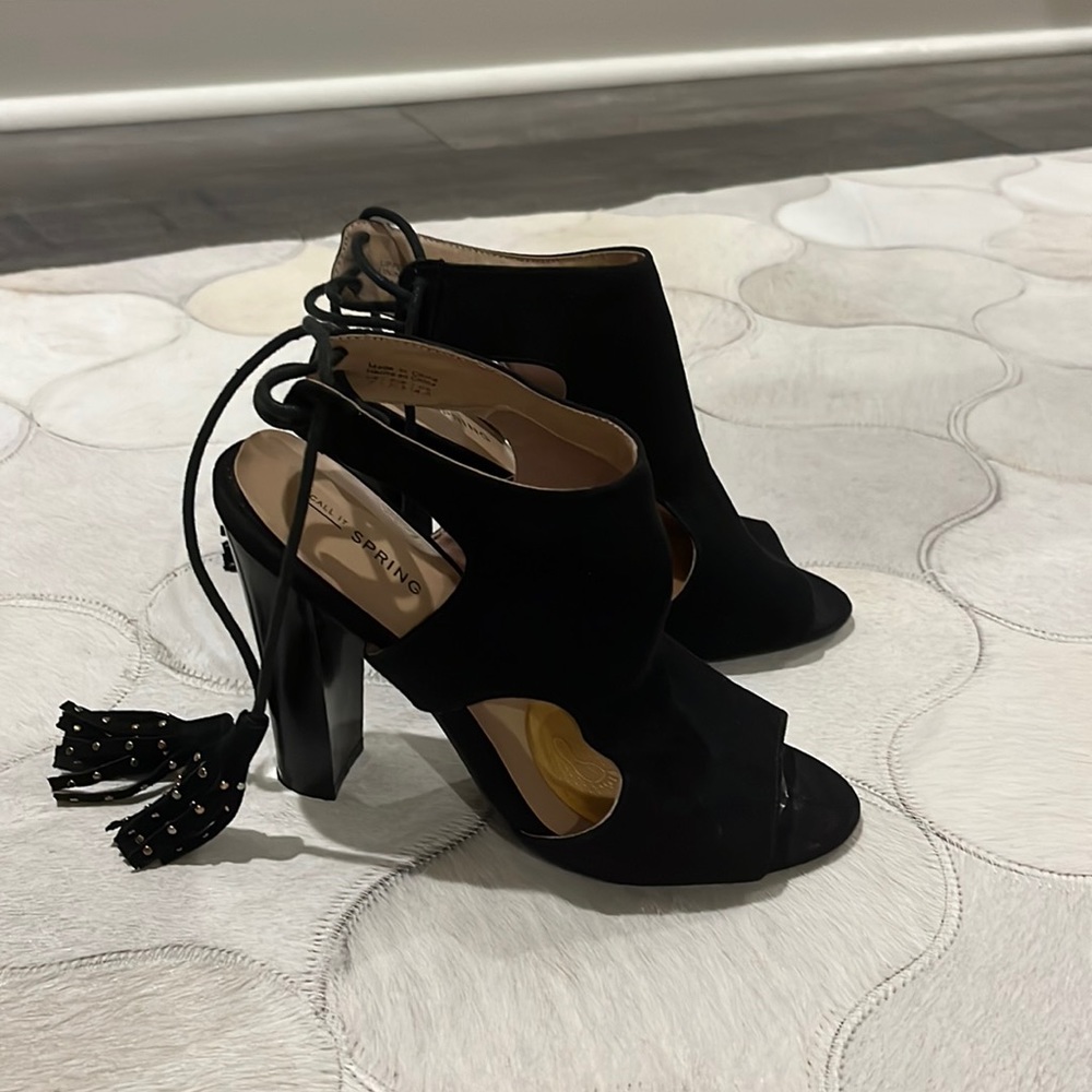 Call it spring black heels